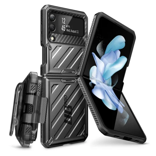  Samsung Galaxy Z Flip 4 Fekete Supcase Unicorn Beetle Pro tok - 1