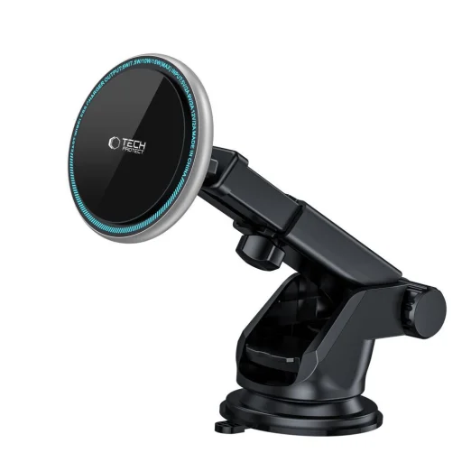 Tech-Protect A2 mágneses autós telefontartó vezeték nélküli töltéssel 15W fekete Magsafe - 6
