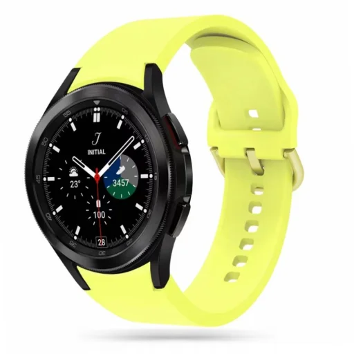 Samsung Galaxy Watch 4/5/5 Pro 40 / 42 / 44 / 45 / 46 mm Tech-Protect Iconband szíj citromsárga - 1