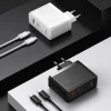 Baseus GaN5 Pro USB Type C / USB-A 100W PD3.0, QC4.0 +, AFC gyorstöltő, hálózati töltő adapter fehér (CCGP090202) thumbnail