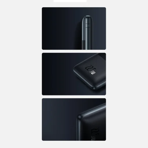 Baseus Pro 20000mAh 22.5W Powerbank + USB Type A - USB Type C 3A 0.3m kábel kék (PPBD040303) - 23