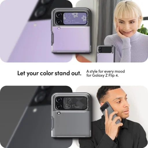 Samsung Galaxy Z Flip 4 Spigen Cyrill Color Brick áttetsző (ACS05120) - 7