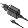 HOCO N3 Hálózati töltő adapter 18W QC3.0 3A + microUSB kábel 1m fekete thumbnail