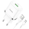 HOCO N3 Hálózati töltő adapter 18W QC3.0 3A + microUSB kábel 1m fehér thumbnail