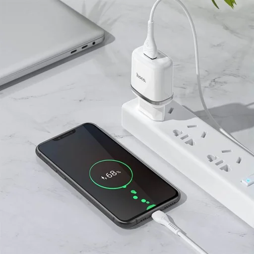 HOCO N3 Hálózati töltő adapter 18W QC3.0 3A + microUSB kábel 1m fehér - 4
