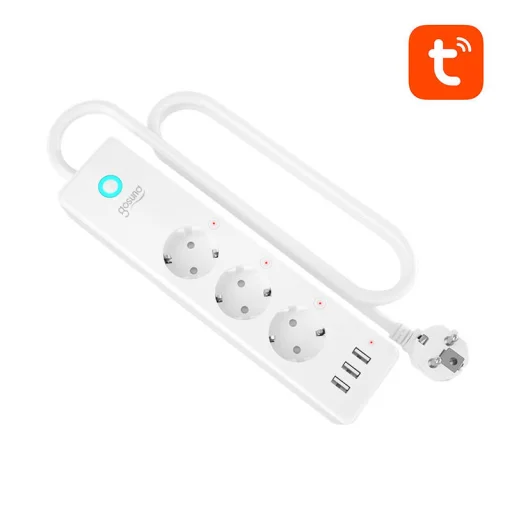 Gosund P1 intelligens hálózati elosztó, 3x aljzat, 3x USB 3A (15W) - 2