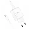 HOCO N2 Vigor hálózati töltő adapter + USB - Lightning kábel 2A fehér thumbnail