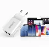 Choetech kétportos hálózati töltő adapter 2 x USB-A 10W 2A fehér (C0030) thumbnail
