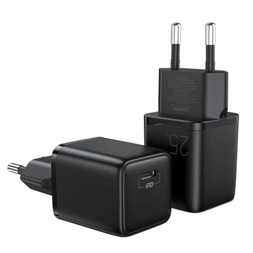 Joyroom hálózati töltő adapter USB Type C PD töltő 25W EU dugó fekete (L-P251) - 1