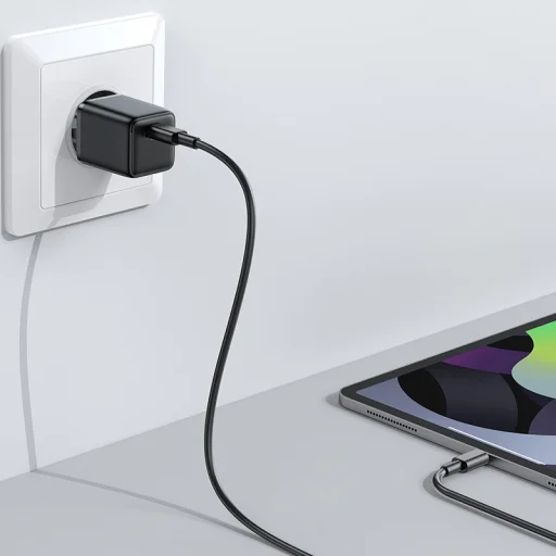 Joyroom hálózati töltő adapter USB Type C PD töltő 25W EU dugó fekete (L-P251) - 2