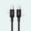 Ugreen töltő- és adatkábel USB Type C - USB Type C PD 100W 5A 2m fehér (US300) thumbnail