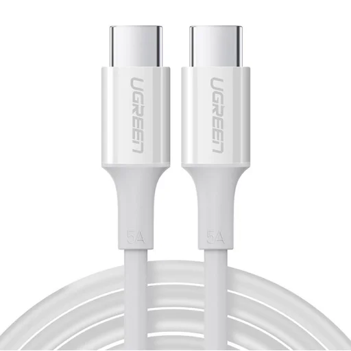 Ugreen töltő- és adatkábel USB Type C - USB Type C PD 100W 5A 2m fehér (US300) - 3