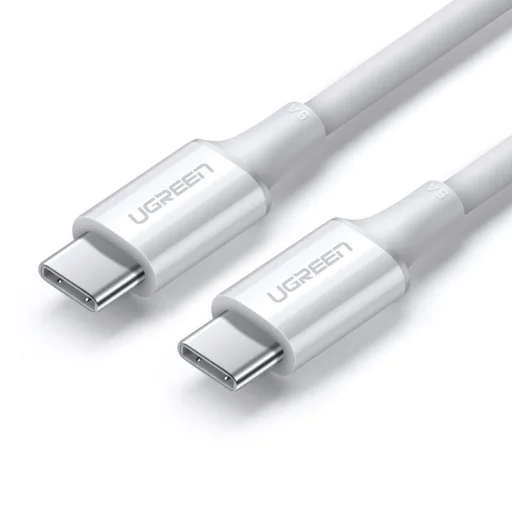 Ugreen töltő- és adatkábel USB Type C - USB Type C PD 100W 5A 2m fehér (US300) - 1
