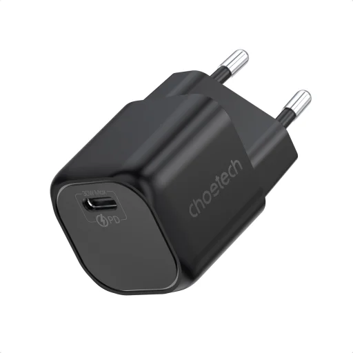 Choetech GaN hálózati töltő adapter Type C PD 30W fekete (PD5007) - 1
