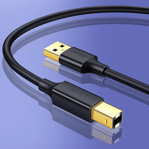 Ugreen US135 USB Type B nyomtatókábel - USB 2.0 480 Mbps 2m fekete - 5