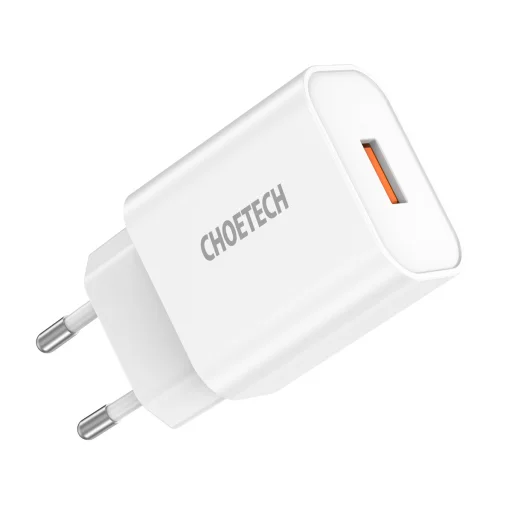 Choetech T555-F vezeték nélküli töltő 15 W fehér + fali töltő 1,2 m kábellel fehér - 14