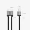 Ugreen osztókábel USB - USB Type C / microUSB 1m fekete (US196) thumbnail
