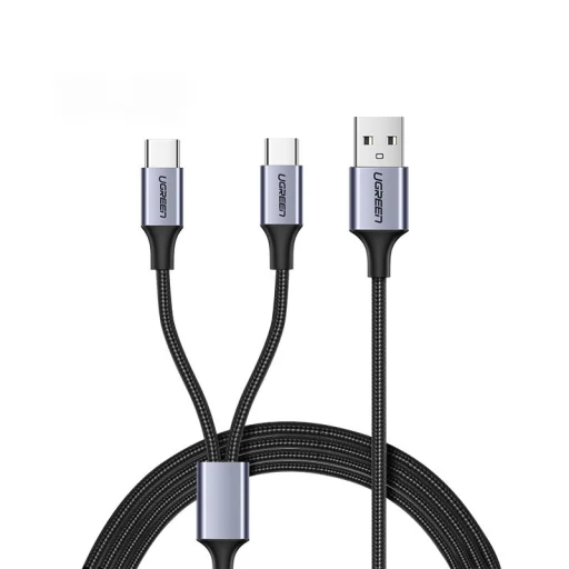 Ugreen osztókábel USB - USB Type C / microUSB 1m fekete (US196) - 1