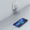 Duzzona hálózati töltő adapter 30W PD QC3.0 USB Type C / USB fehér thumbnail