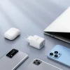Duzzona hálózati töltő adapter 30W PD QC3.0 USB Type C / USB fehér thumbnail