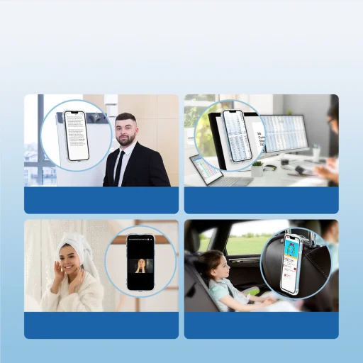 iPhone 14 Plus Joyroom Defender tok támasztékkal, átlátszó (JR-14H3) - 4