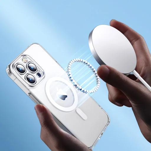 iPhone 14 Pro Joyroom 14D mágneses TPU tok átlátszó MagSafe kompatibilis (JR-14D6) - 7