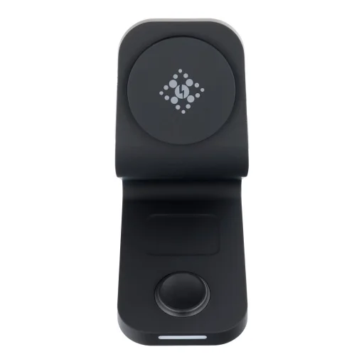 B16 3 az 1-ben mágneses, vezeték nélküli töltőállomás 15W MagSafe-kompatibilis fekete - 2