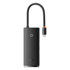 Baseus Adapter HUB - Type C - 2xUSB3.0 + Type C + HDMI 4K + SD + microSD - PD 100W fekete