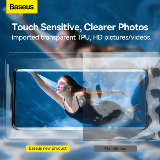 Baseus vízálló telefontok csúszófedéllel sötétkék - 6