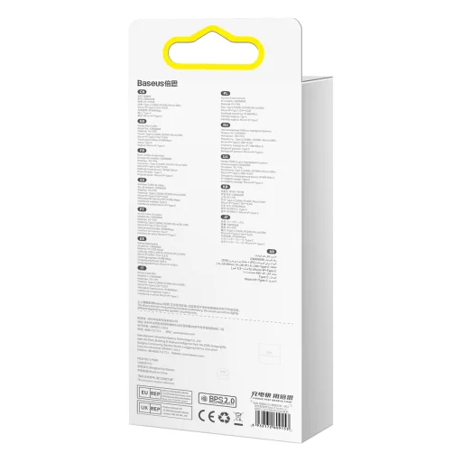 Baseus Bright Mirror2 3 az 1-ben kábel Type C - Type C, micro USB, Lightning 100W 1.1 m lila - 15