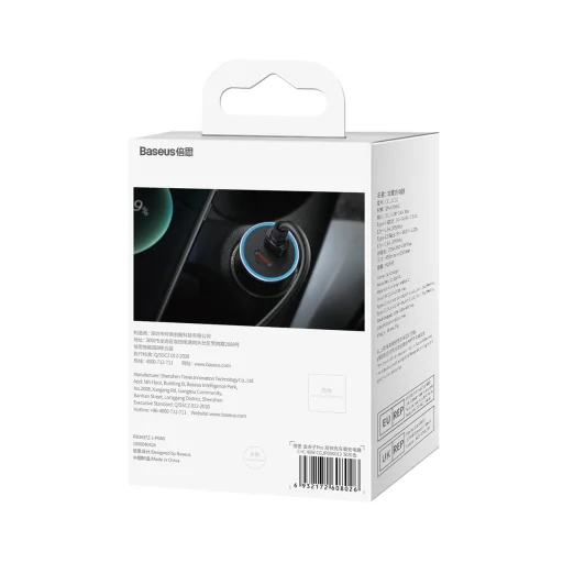 Baseus Golden Contactor Pro autós töltő 2xType C QC PD 40W sötétszürke - 8