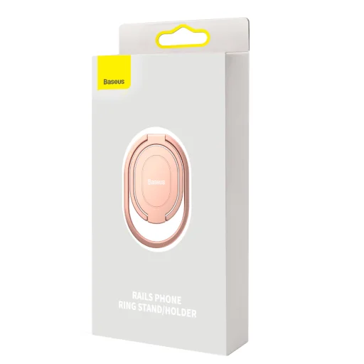 Baseus hátlapi gyűrű tartó/állvány világosrózsaszín - 10