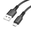 Borofone Succeed BX80 USB - microUSB kábel 2.4A 1m fekete thumbnail