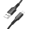 Borofone Succeed BX80 USB - microUSB kábel 2.4A 1m fekete thumbnail
