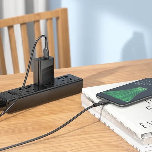 Borofone Succeed BX80 USB - microUSB kábel 2.4A 1m fekete - 5