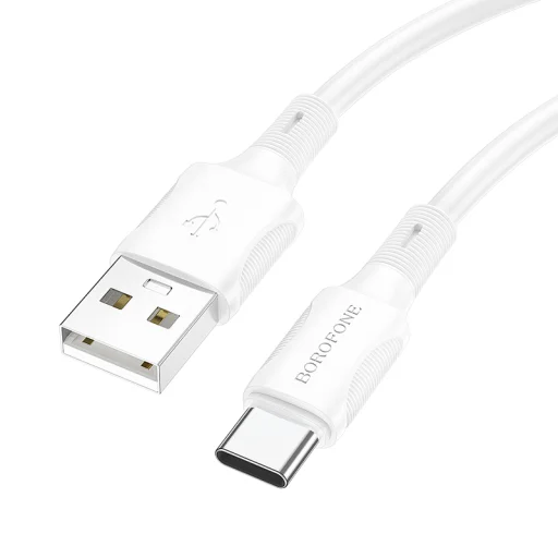 Borofone Succeed BX80 USB - Type C kábel 3A 1m fehér - 1