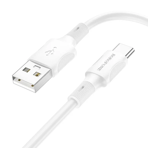 Borofone Succeed BX80 USB - Type C kábel 3A 1m fehér - 2