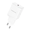 Borofone BN6 hálózati töltő adapter Type C QC 3.0 PD 20W fehér thumbnail