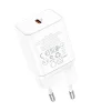 Borofone BN6 hálózati töltő adapter Type C QC 3.0 PD 20W fehér thumbnail