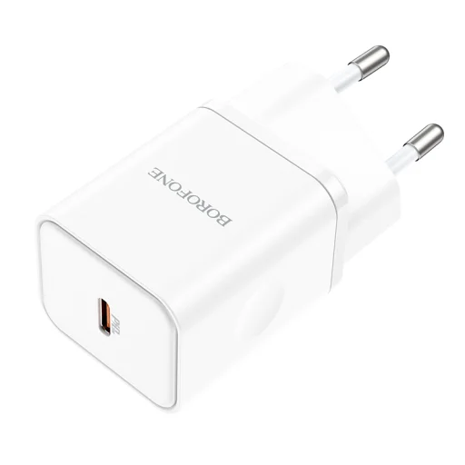 Borofone BN6 hálózati töltő adapter Type C QC 3.0 PD 20W fehér - 9