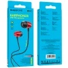 Borofone BM57 Platinum Vezetékes fülhallgató 3.5mm jack piros thumbnail