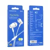  Borofone Univerzális Vezetékes Fülhallgató Mikrofonnal BM69 fehér 3.5mm jack thumbnail