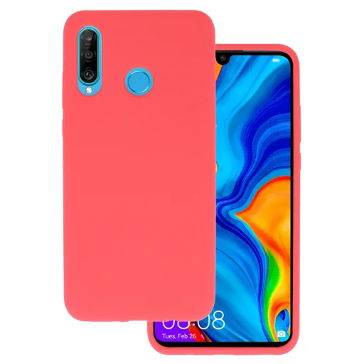 Huawei P30 Lite Vennus Szilikon Lite Tok barack - 1