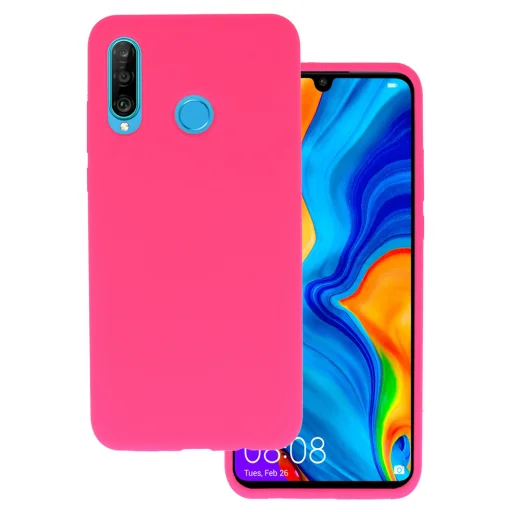 Huawei P30 Lite Vennus Szilikon Lite Tok rózsaszín - 1