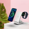 Tech-Protect QI 15W-A20 3 az 1-ben vezeték nélküli töltő fehér thumbnail