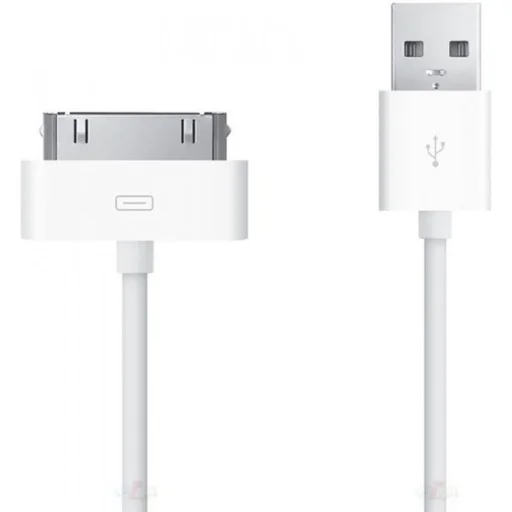 iPhone adatkábel, töltőkábel 30Pin fehér - 1