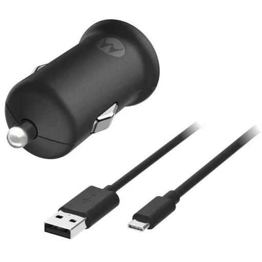 Motorola SJV100 TurboPower autós töltő 18W QC 3.0 USB-C kábellel - 1
