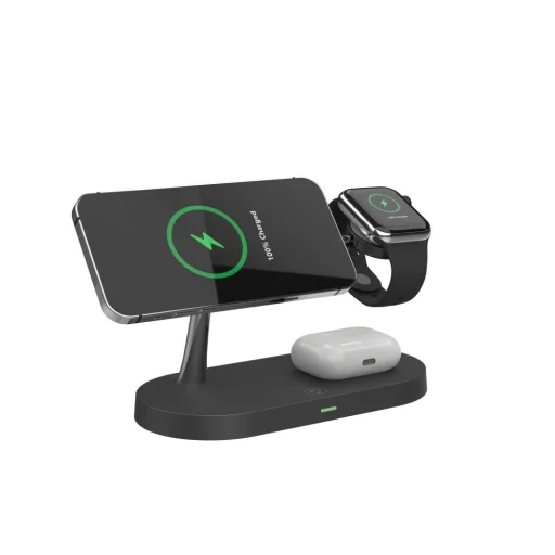 Tech-Protect A14 3 az 1-ben vezeték nélküli töltőállomás MagSafe kompatibilis fekete - 9