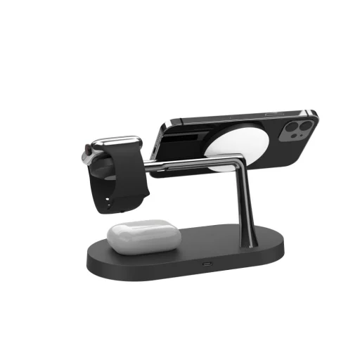 Tech-Protect A14 3 az 1-ben vezeték nélküli töltőállomás MagSafe kompatibilis fekete - 10