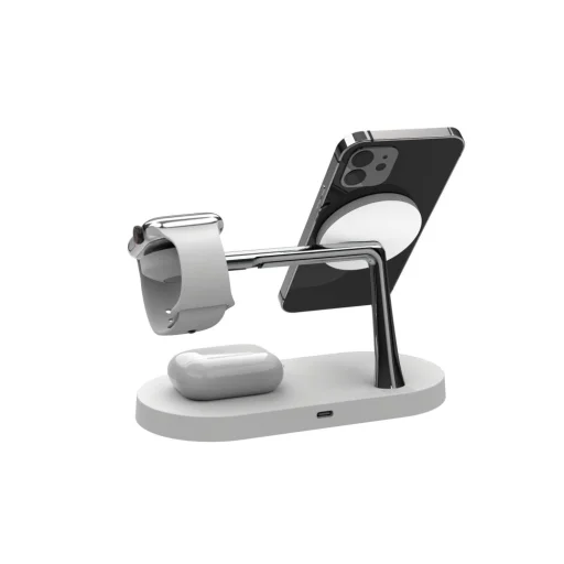 Tech-Protect A14 3 az 1-ben vezeték nélküli töltőállomás MagSafe kompatibilis fehér - 10